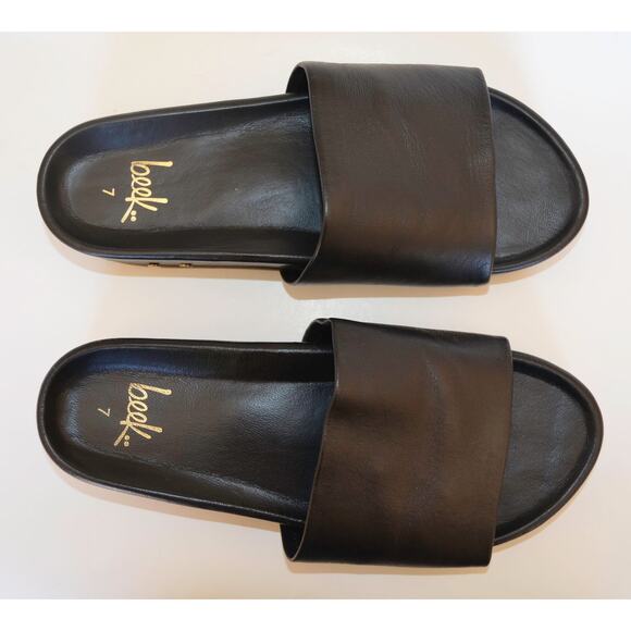 Beek Pelican Leather Platform Sandal Size 7 - Picture 2 of 7